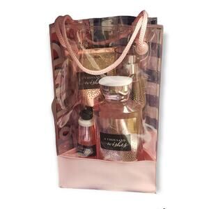 BBW Thousand Wishes Gift Bag • Fine Fragrance Mist Body Lotion & Wash Hand Cream